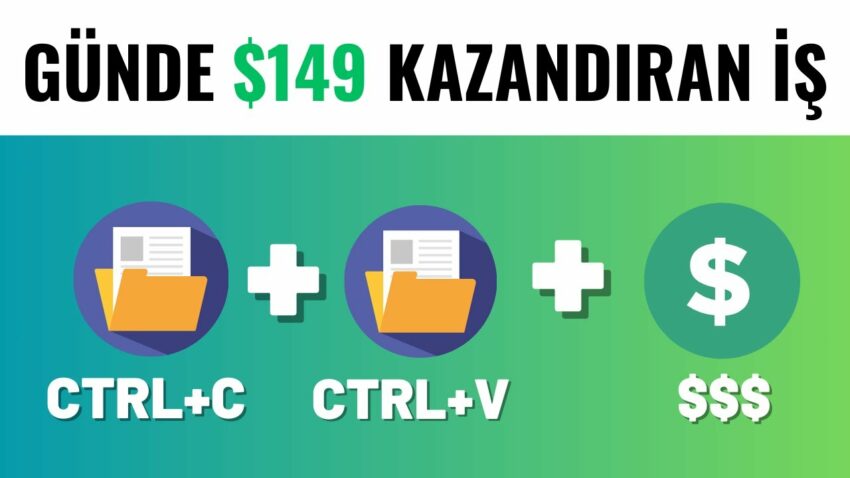 KOPYALA YAPIŞTIR YAPARAK +$149 KAZANACAĞINIZ İŞ 🤑 İnternetten Para Kazanma Ek Gelir 2022