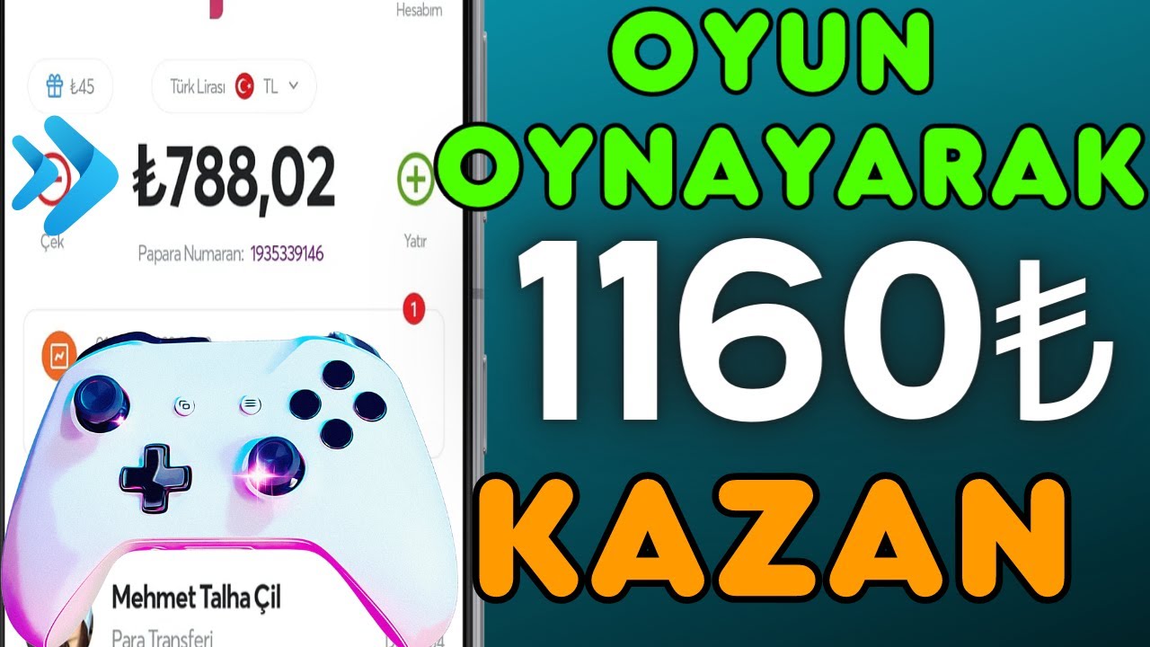 Oyun-Oynayarak-1160-Kazanmak-Odeme-Kanitli-Video-Internetten-Para-Kazanma-Yollari-2023-Para-Kazan