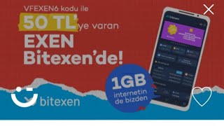 Vodafone Bitexen 1 GB bedava internet 😱 Bitexen 2022