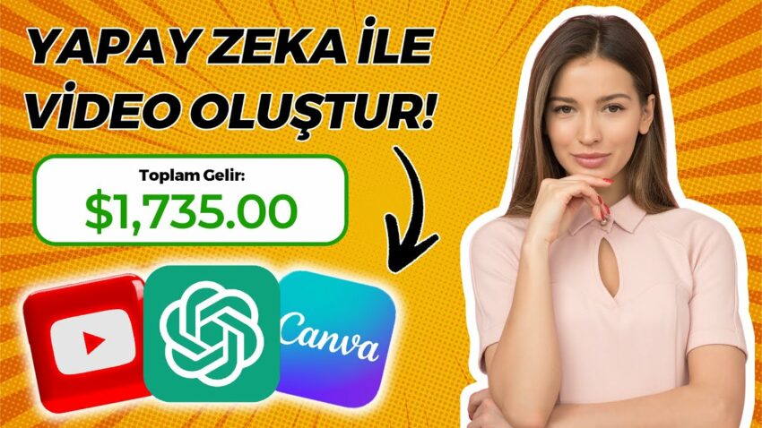 Yapay Zeka ile Youtubeden Para Kazan – İnternetten Para Kazanma 2023 Para Kazan