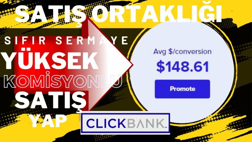 0 Sermaye İle Satış Başına 148 Dolar Para Kazan! [Clicbank] Para Kazan