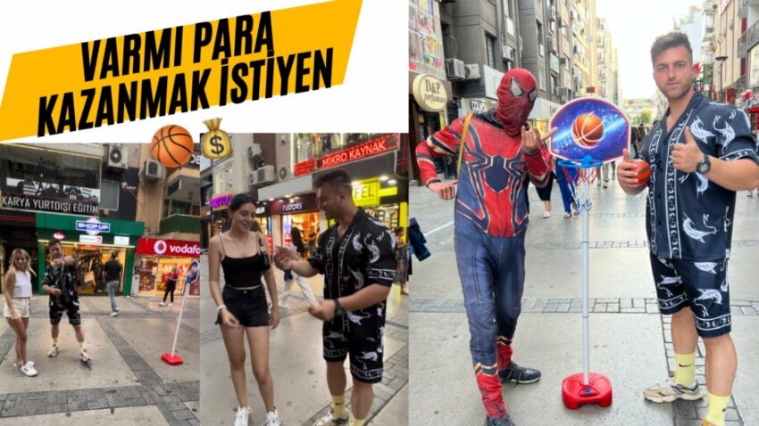 Basketbol 🏀 at para kazan örümcek adam burda💰✅😱#hasancan #izmir #parakazanma Para Kazan