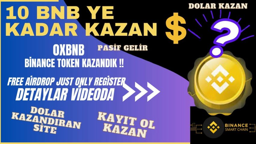Ücretsiz Bnb Token Kazan 4$ Dolar Kazandık Ödeme Kanıtlı 0xbnb İle Binance Coin Kazan #kripto Kripto Kazan 2022