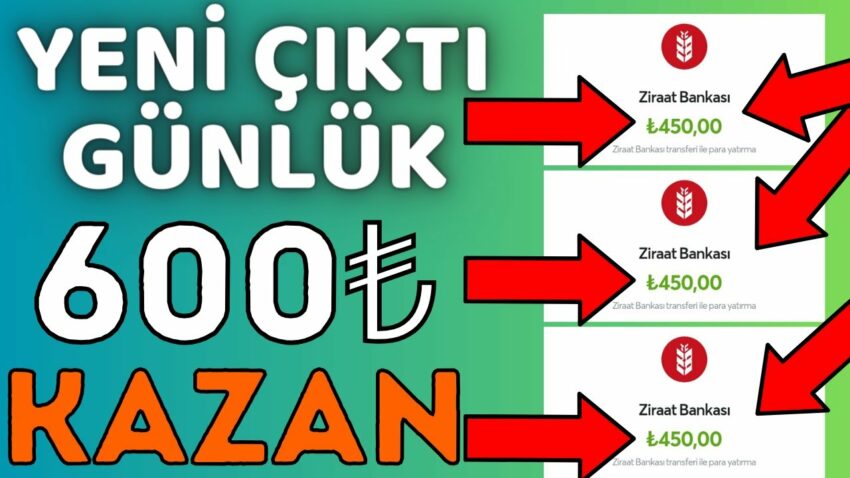 Yeni Çıktı Günlük 600₺ Kazan 🤑💰( KANITLI VİDEO) – İnternetten Para Kazanma Yolları 2023 Para Kazan