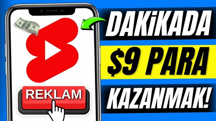 1 DAKİKALIK REKLAM İZLEYEREK $9 PARA KAZAN! 💰- Reklam İzle İnternetten Para Kazan Para Kazan