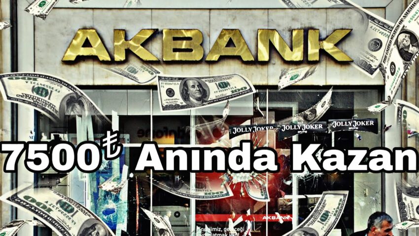 Akbank davet et 7500₺ kazan ANINDA ÖDEME👍 Para Kazan