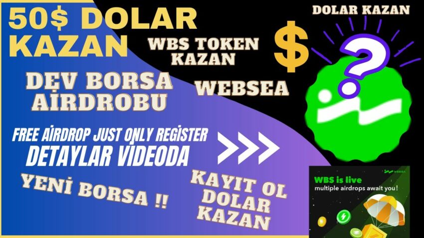 Kayıt Ol 30$  Websea Token Kazan Dev Borsa Dolar Kazan Ödeme Kanıtlı Yeni Borsa Etkinliği #kripto Kripto Kazan 2022