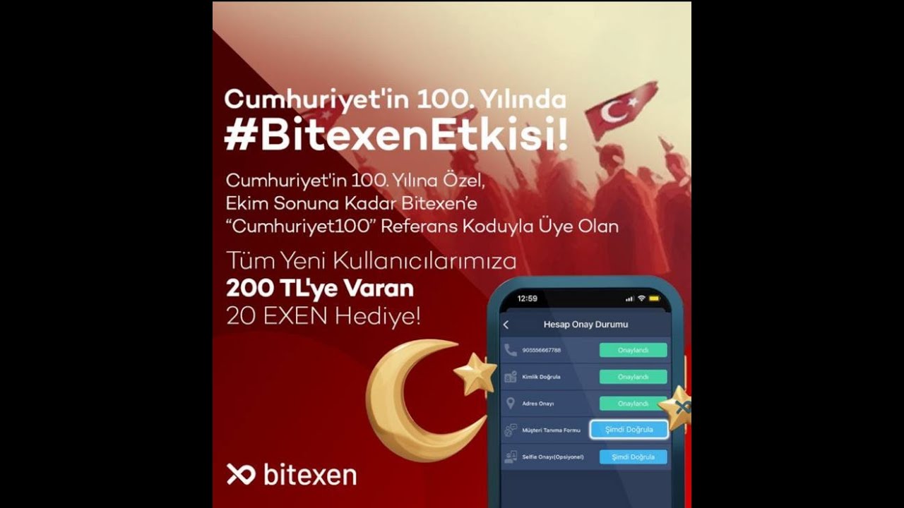 bitexen-Cumhuriyetin-100.-Yilina-Ozel-herkese-200-Degerinde-airdrop-Cumhuriyet100Yasinda-Bitexen