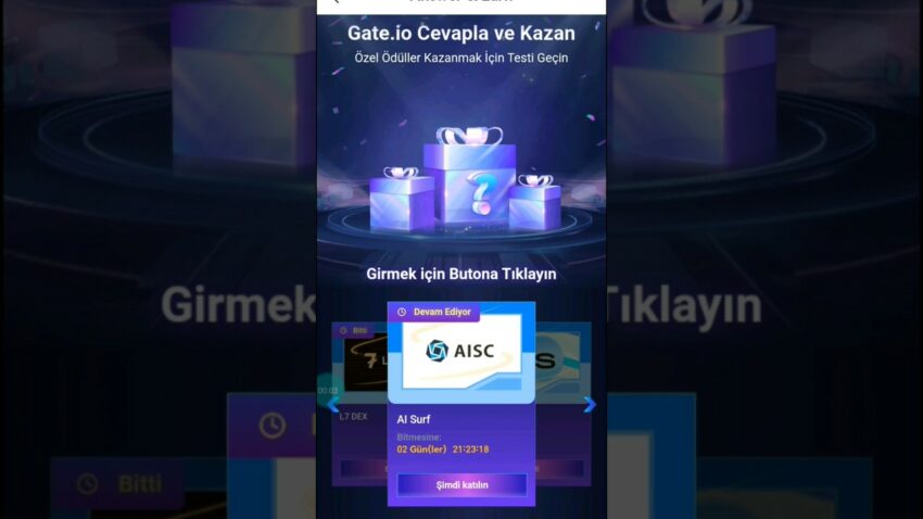 Gateio Öğren Kazan, Gateio soru ve cevaplar, Earn with Gateio, Gateio learn and earn 13.11.2023 Kripto Kazan 2022