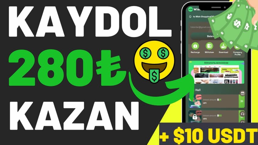 KAYDOL $10 USDT PARA KAZAN🤑100₺ PARA ÇEKTİM💰HERGÜN 3 DOLAR KAZAN💰 İnternetten Para Kazanma 2023 Para Kazan
