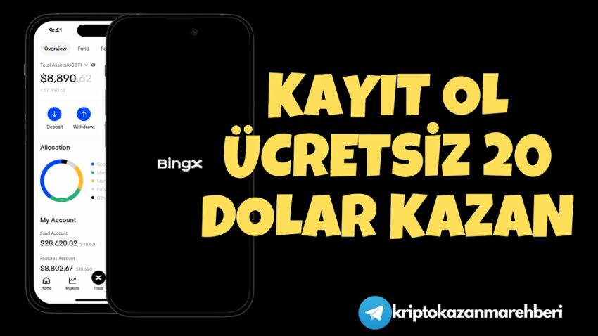 Yeni Borsa BingX Ücretsiz 20 Dolar Kazan Kripto Kazan 2022