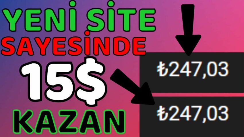 Yeni Site Sayesinde 15$ Kazan 🤑-💰(ÖDEME VİDEO)🤑- İnternetten Para Kazanma Yolları 2023 Para Kazan