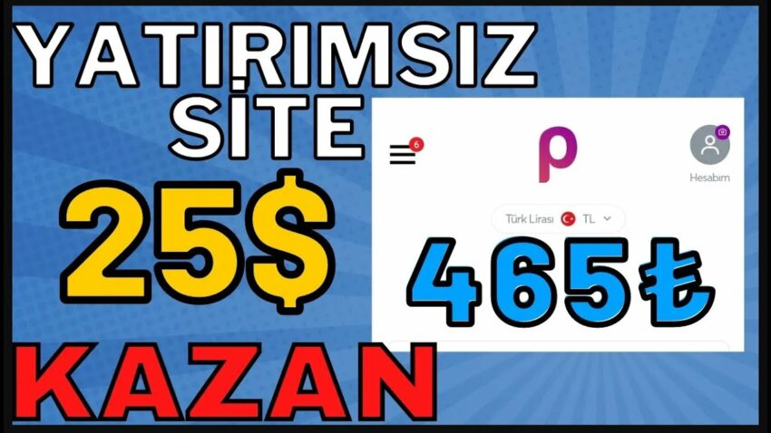Yeni Yatırımsız Site 25$ Kazan- (KANITLI VİDEO ) İnternetten Para Kazanma Yolları 2023 Para Kazan