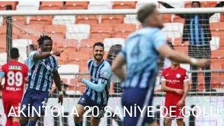 Adana Demirspor Bitexen Antalyaspor Akintola 20 saniye de Gol Bitexen 2022