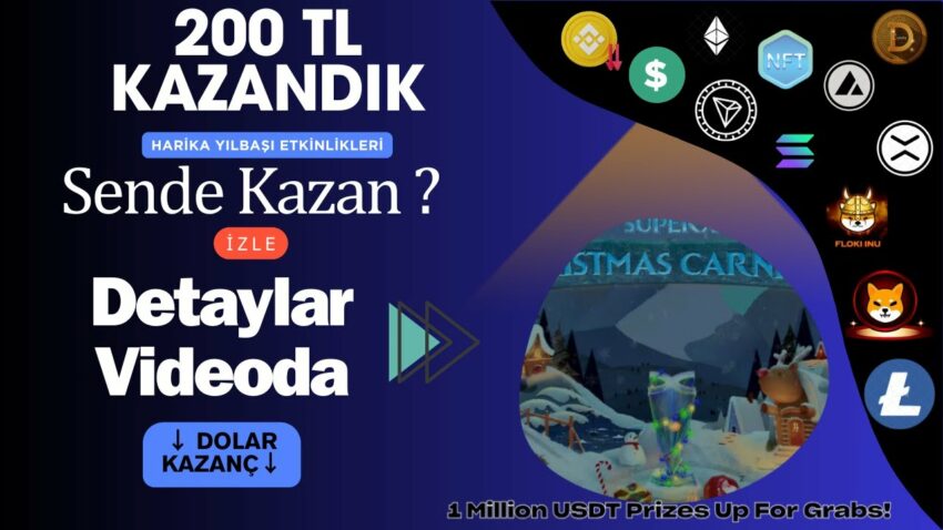 Kayıt Ol 200 TL Kazan Bingx Borsası Harika Yılbaşı Etkinlikleri #kripto Kripto Kazan 2022