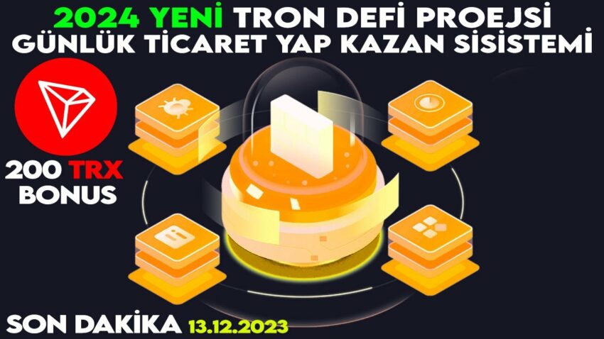 TRX Coin analiz – Tron Defi projesi inceleme – 200TRX Bonus kazan – Yeni uygulama Kripto Kazan 2022