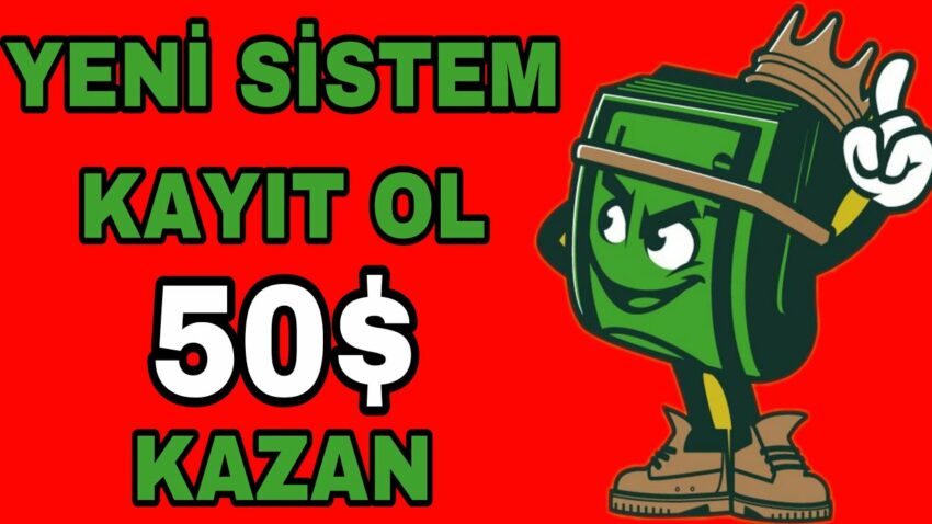 Yeni Dolar Kazandıran Sistem!!💰Kayıt Ol 50$ Kazan! İnternetten Para Kazanma 2023 Para Kazan