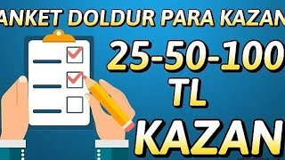 ANKET DOLDUR PARA KAZAN %100) Güvenli Para Kazan