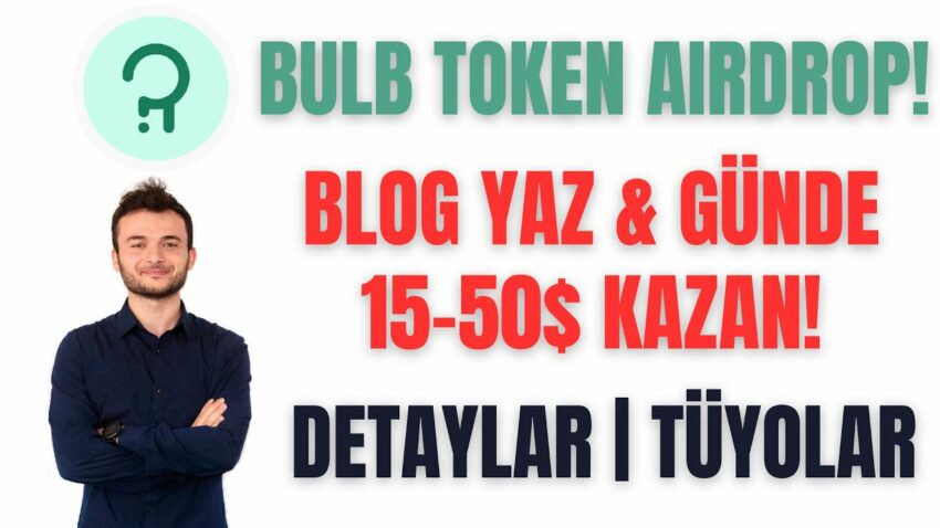 BULB AIRDROP | WEB3 MEDIUM | MALİYETSİZ AYDA 1000$ KAZAN! Para Kazan