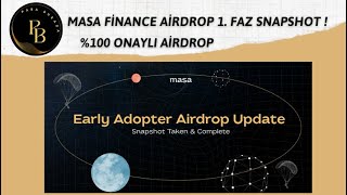 Bedava 1000$ Para Kazan | Çekilebilir Onaylı MASA Token Airdrop | MASA Finance Airdrop Kripto Kazan 2022