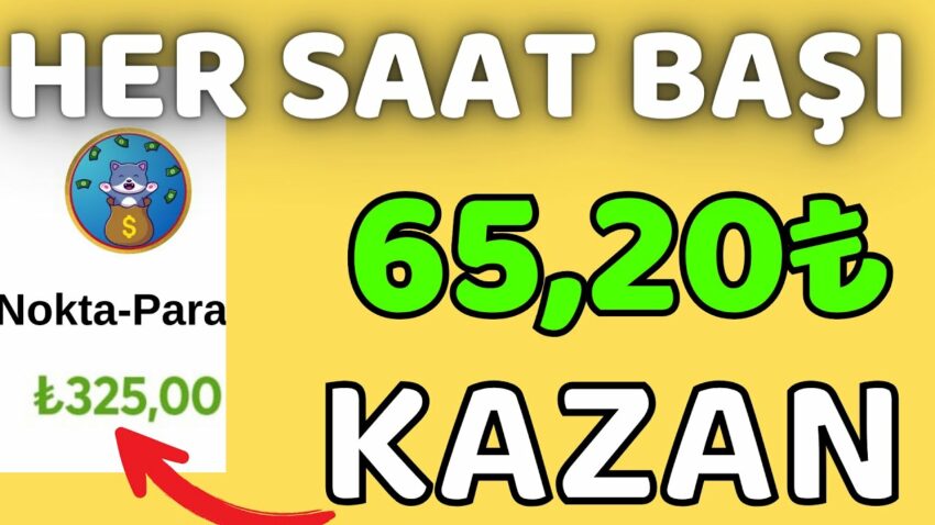 HER SAAT BAŞI 65₺ KAZAN 🤑-💰(ÖDEME VİDEO)🤑- İnternetten Para Kazanma Yolları 2024 Para Kazan