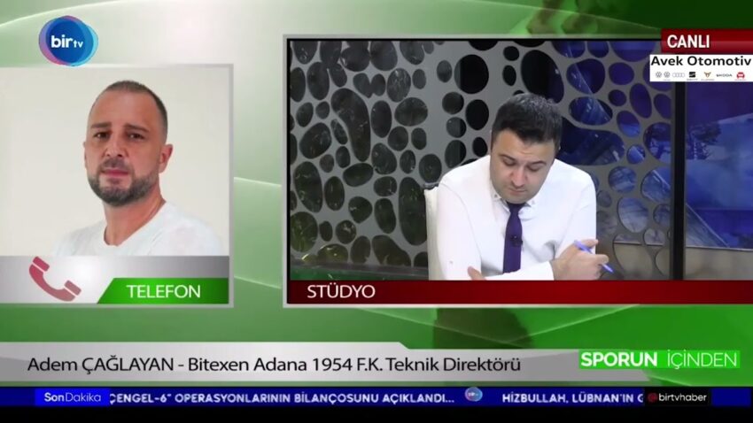 Telefon Bağlantsı : Bitexen Adana 1954 F.K Teknik Direktörü : Adem ÇAĞLAYAN Bitexen 2022
