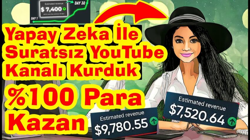 Yapay Zeka İle Suratsız YouTube Kanalı Kurduk. (%100 Para Kazan) Para Kazan