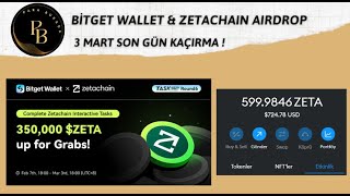 Bedava 700$ Para Kazan | 20.000 TL Ödeme Kanıtlı Airdrop | Bitget Wallet X Zetachain NFT Airdrop Kripto Kazan 2022