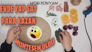 EVDE YAP SAT PARA KAZAN 💰💸Do it at home and make money💰💸//Dıy Wreath With Dried Oranges 🍊🍊🍊🍊 Para Kazan