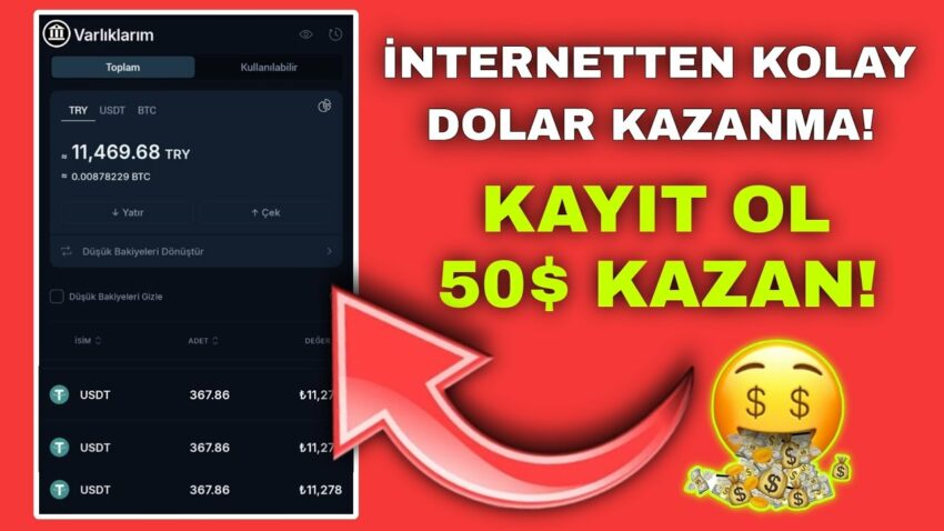 İNTERNETTEN PARA KAZANMA 2024 💰 GÜNDE 50$ DOLAR KAZAN 💰 KOLAY KAZANÇ! Para Kazan