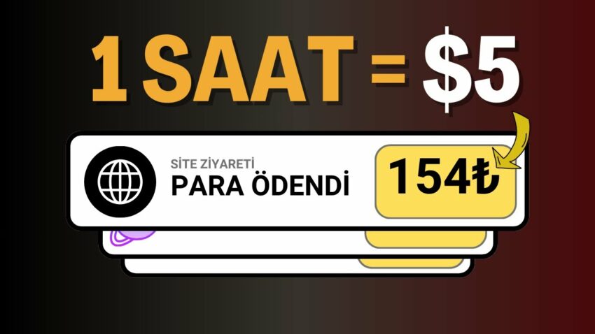 SAATLİK +$5 PARA KAZANDIRAN SİTE !  🤑 İnternetten Para Kazanma Para Kazan
