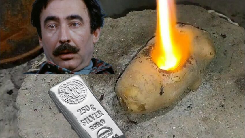 patatesden eritme potası. #ekgelir #hurda #scarp #bakır #gümüş #silver #contact #kontaktor Ek Gelir 2022