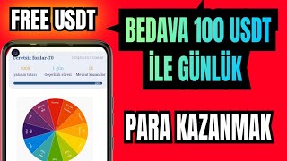Bedava Free 100$ Usdt | Çark Çevir Ödül Kazan | Bedava Para Kazanma Uygulaması Kâr Alma Zamanı Para Kazan