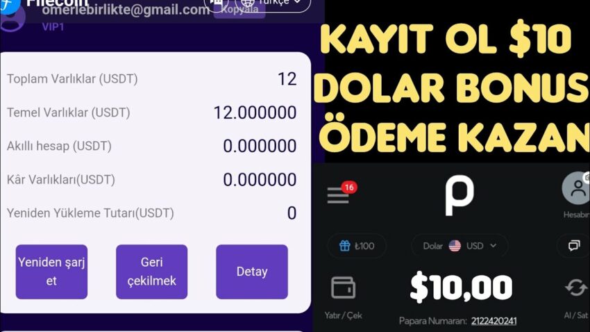 KAYIT OL $10 DOLAR BONUS ÖDEME KAZAN ( TRZ MADENCİLİK ) İnternetten Para Kazanma- dolar kazanma Para Kazan