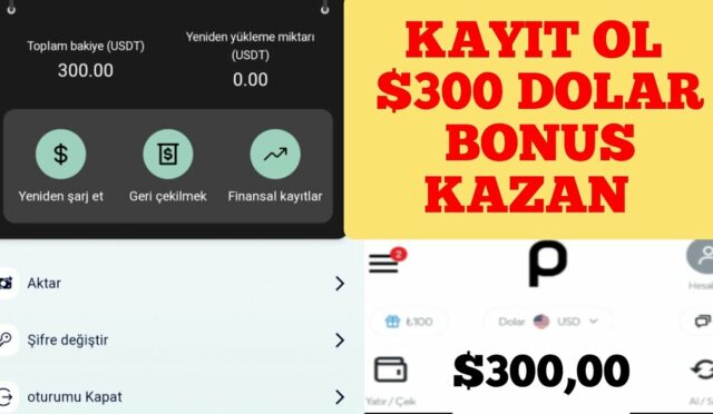 KAYIT OL $300 DOLAR BONUS KAZAN | İNTERNETTEN PARA KAZANMA YÖNTEMİ – para kazanma Para Kazan