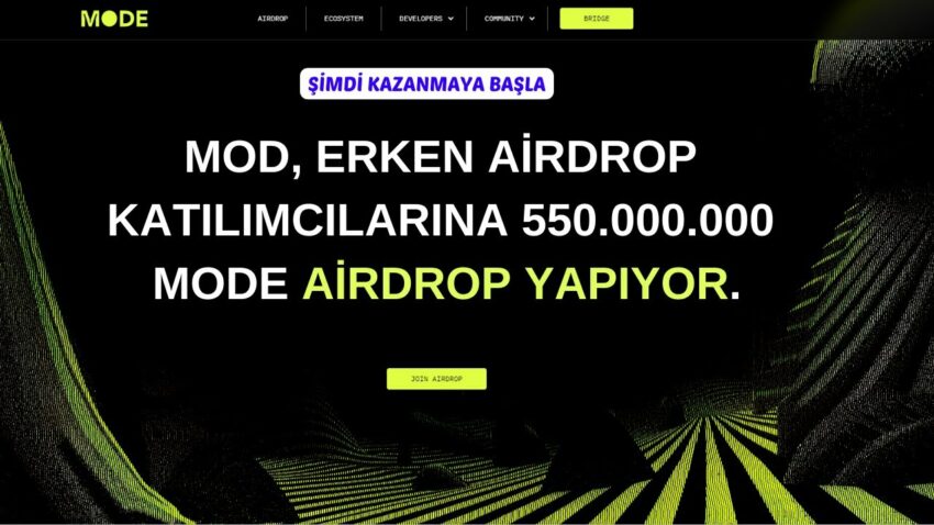 Mode Network Airdrop! Puan Topla Para Kazan! 2024 Yılı Hedef 250.000$! Para Kazan