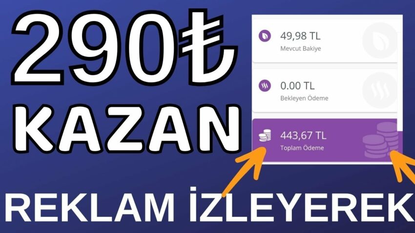 Reklam İzleyerek 290₺ Para Kazan 🤑 İNTERNET PARA KAZANMA 2024 Para Kazan
