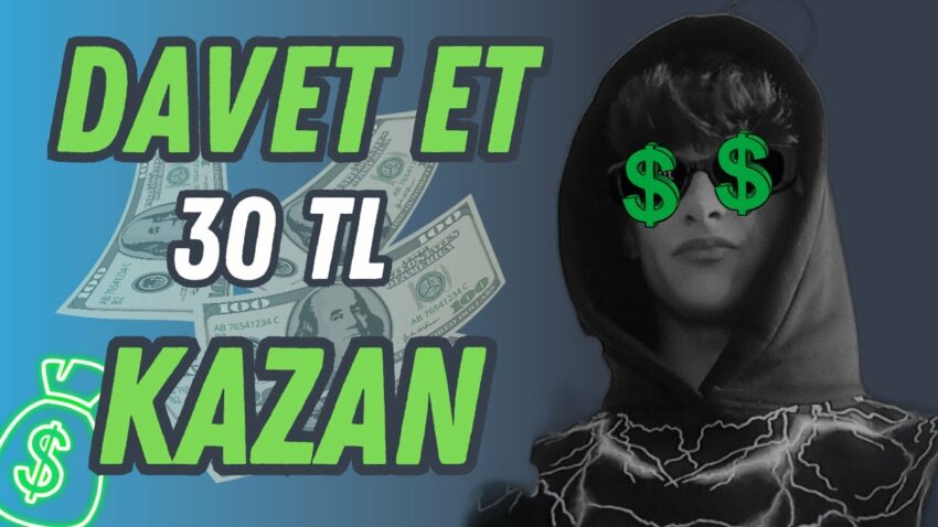 TEK BİR KİŞİ İLE  30TL KAZAN – internetten para kazama – para kazanma Para Kazan